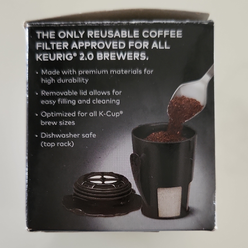 Keurig 2.0 My K-Cup Reusable Coffee Filter - Black with Red Accent - Picture 3 of 7